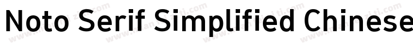 Noto Serif Simplified Chinese字体转换